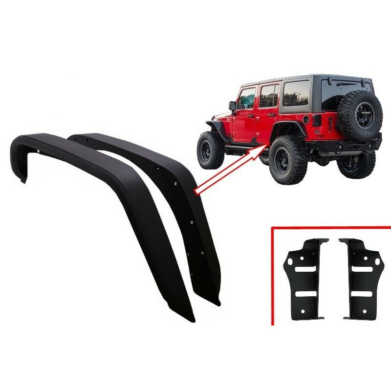 Guardabarros Aletines Traseros Para Jeep Wrangler Y Rubicon Jk