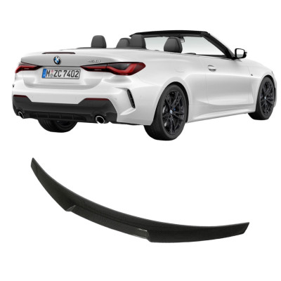 Aleron spoiler trasero para BMW Serie 4 G23 Cabrio Performance Negro Brillo