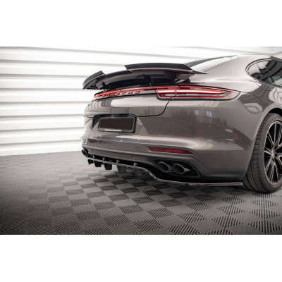 Añadido difusor trasero para Porsche Panamera E-Hybrid 971 Negro Brillo