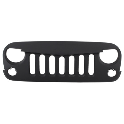 Rejilla central para JEEP Wrangler / Rubicon JK 2007-2017 Look Angry Bird Negro mate