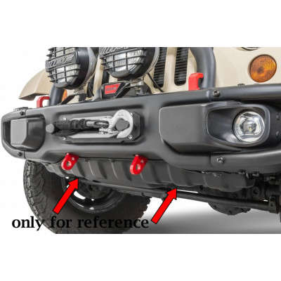 Cubierta delantera protectora JEEP Wrangler JK 2007-2017 Estilo Hard Rock 10º Aniversario