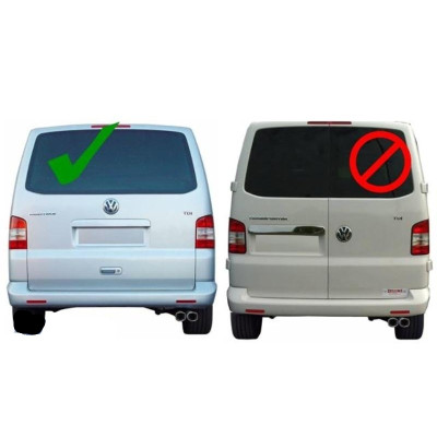 Aleron spoiler trasero de techo para VW Transporter Multivan Caravelle T5 / T5.1 Facelift 2003-2015 Sportline