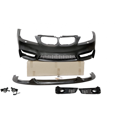 Paragolpes Delantero BMW Serie 3 E92 Coupe E93 Cabrio 2006-2009 Look M4 con Lip y antinieblas