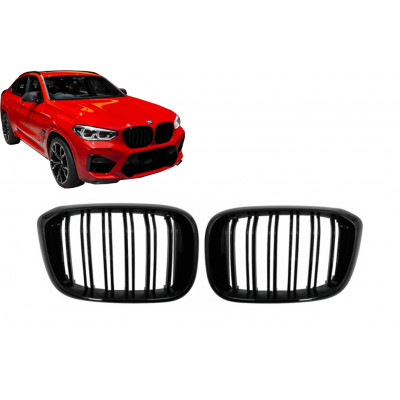 Rejilla frontal BMW X4 G02 Look Performance Negro Brillo