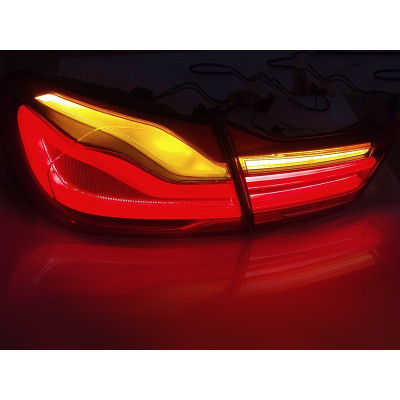 Pilotos traseros Led BMW Serie 4 F32 F33 F33 look LCI Rojo Ahumado