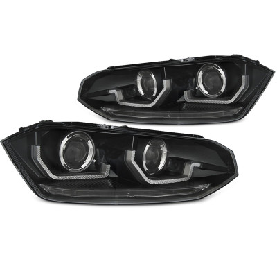 Faros delanteros Led Dinámicos Volkswagen Polo VI 17-21 Negros