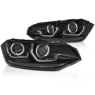 Faros delanteros Led Dinámicos Volkswagen Polo VI 17-21 Negros