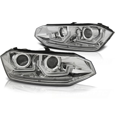 Faros delanteros Led Dinámicos Volkswagen Polo VI 17-21 Cromados