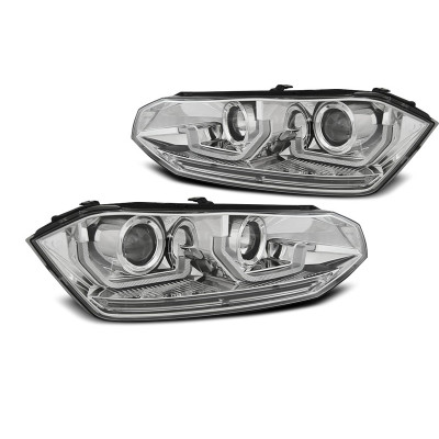 Faros delanteros Led Dinámicos Volkswagen Polo VI 17-21 Cromados