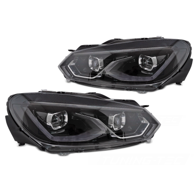 Faros delanteros Ful Led para VW Golf VI look GTI 8