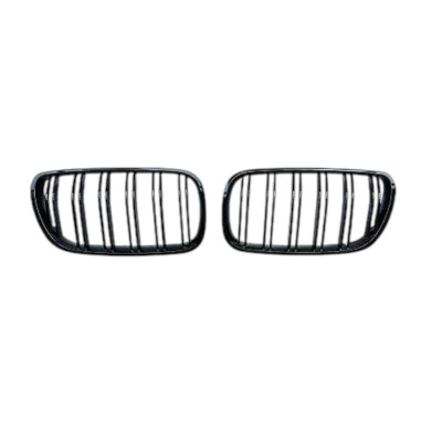 Rejillas frontales para BMW X3 E83 2007-2011 Negro Brillo