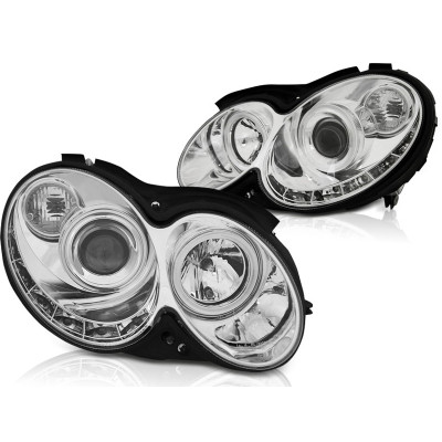 Faros Daylight para Mercedes CLK W209 2003-2010 Cromados