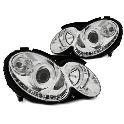 Faros Daylight para Mercedes CLK W209 2003-2010 Cromados