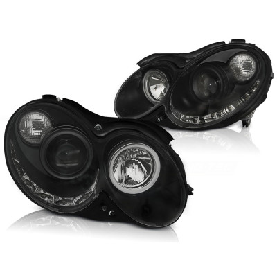 Faros Daylight para Mercedes CLK W209 2003-2010 Negros